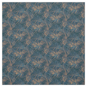Flight of the peacock abstract pattern fabric