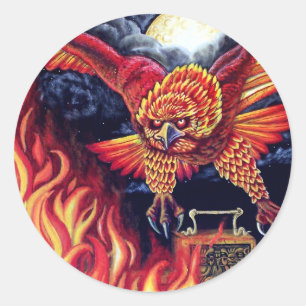 Flight of the Phoenix Classic Round Sticker