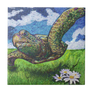 Flight of the Sea Turtle Spoon Rest / Tile