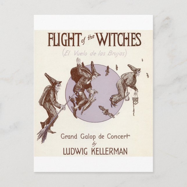 Flight of the Witches Postcard (Front)