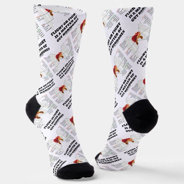 Flight Or Fight Is A Matter Of Gut Hormones Socks (Angled)