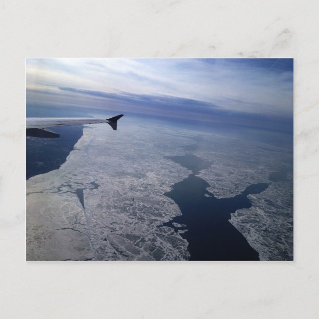 Flight Over Frozen Waters Postcard (Front)