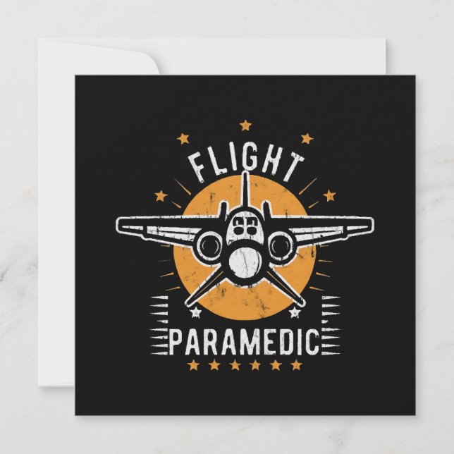 Flight paramedic invitation (Front)