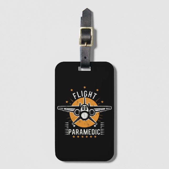 Flight paramedic luggage tag (Front Vertical)