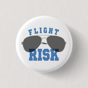 Flight Risk Aviation Glasses 1 Inch Round Button