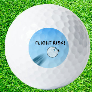 Flight Risk! Funny Golf Ball Flying Through in Air