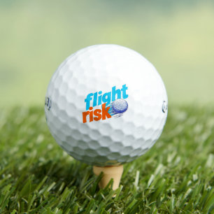 Flight Risk Golf Ball - Bold Graphic Design