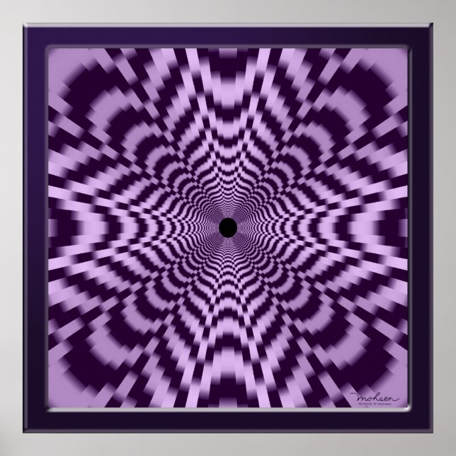 Flight Through a Curved Space Poster (Front)