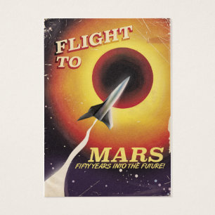 Flight To Mars! vintage sci-fi poster