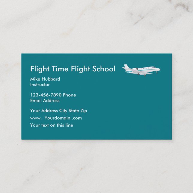 Flight Trainer Business Cards (Front)