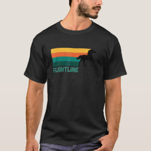 Flightline Black  Thoroughbred Racing  Del Mar  Sa T-Shirt