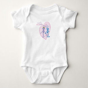 Flik and Princess Atta Holding Hands Disney Baby Bodysuit