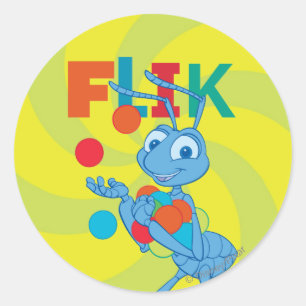 Flik - Colourful Classic Round Sticker