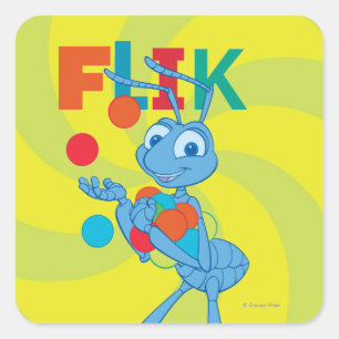 Flik - Colourful Square Sticker