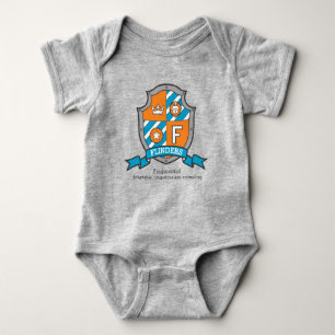 Flinders boys F name & meaning knights shield Baby Bodysuit