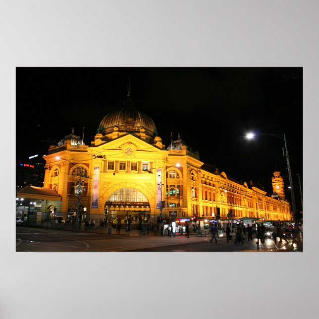 Flinders Station Melbourne Australie - Poster (Devant)