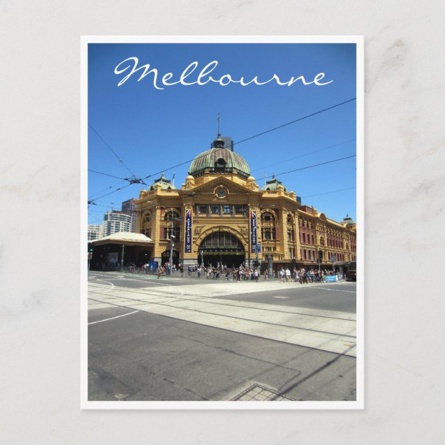 flinders street crossing postcard (Front)
