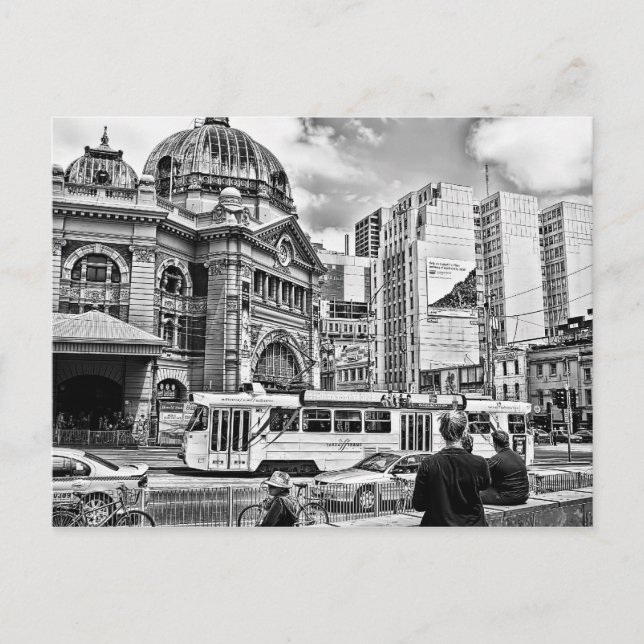 Flinders Street Postcard (Front)
