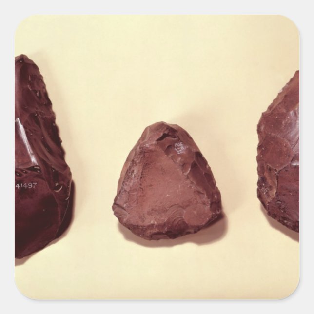 Flint axe heads square sticker (Front)