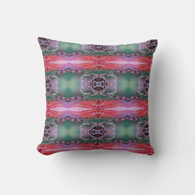 Flint corn abstract throw pillow (Front)