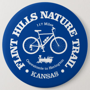 Flint Hills Nature Trail (cycling) 6 Inch Round Button