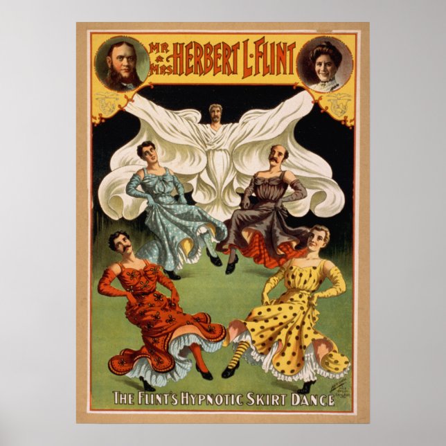FLINT Magician Hypnosis VAUDEVILLE Poster (Front)