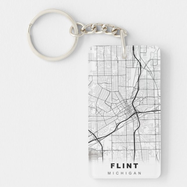 Flint Map Keychain (Front)