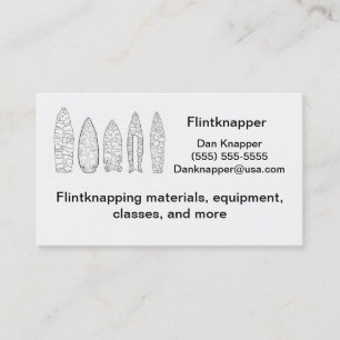 flintknapper's business card