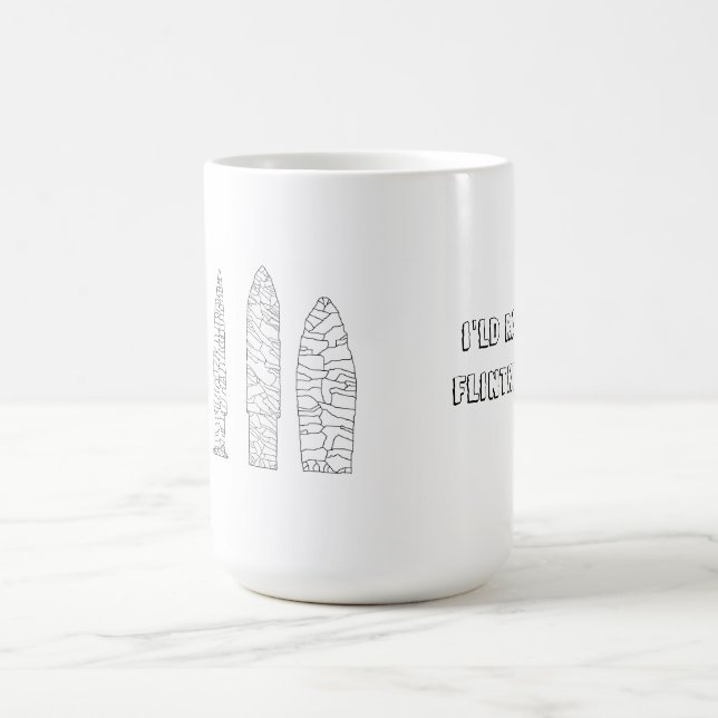 Flintknapping supplies coffee mug (Center)