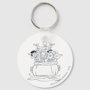 Flintstones Families1 Keychain