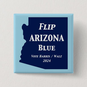 Flip Arizona Blue in 2024 2 Inch Square Button