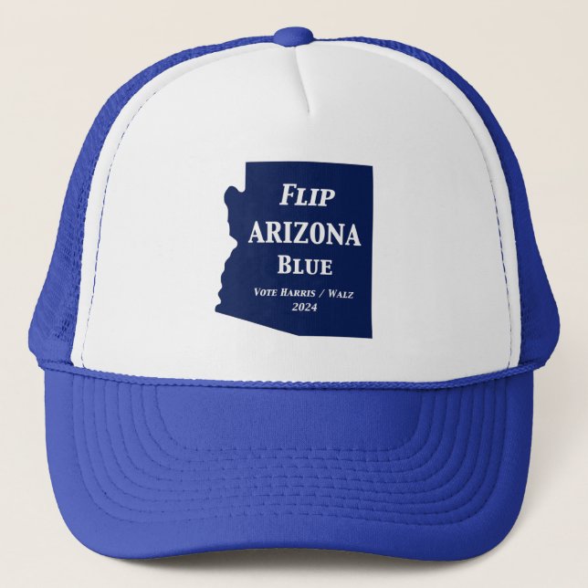 Flip Arizona Blue in 2024 Trucker Hat (Front)