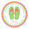 Flip Flop Birthday Stickers
