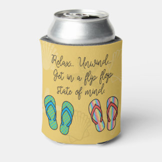 Flip Flop Bright Can Cooler