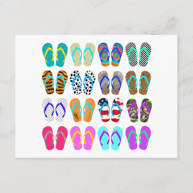 Flip-Flop Chart Postcard (Front)