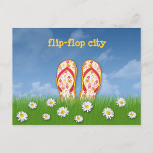 flip-flop city postcard