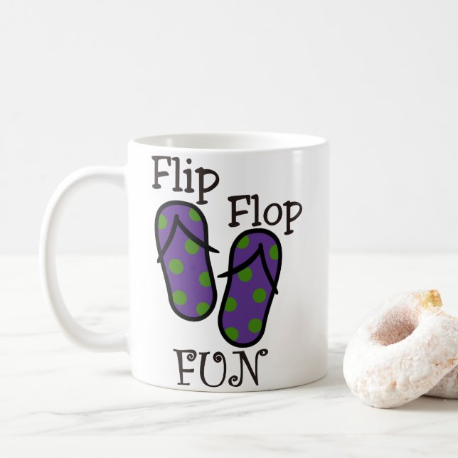Flip Flop Fun Coffee Mug (With Donut)