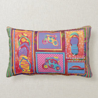 Flip-flop Fun Collage pillow
