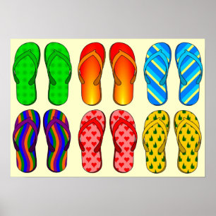 Flip-Flop Fun Poster