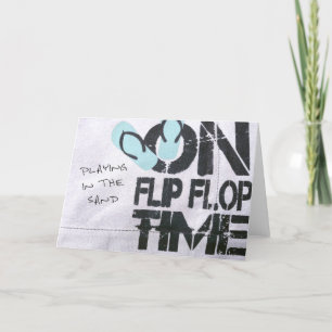 FLIP FLOP HEURE Carte de voeux