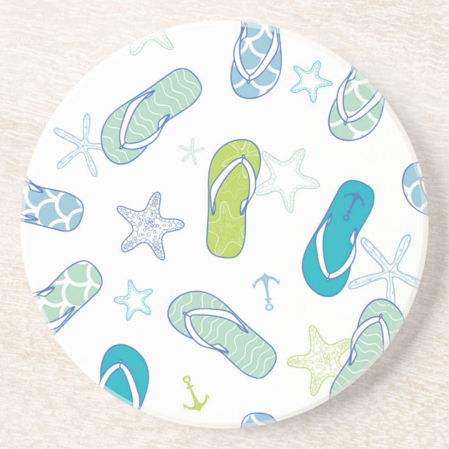 Flip Flop Pattern Coaster (Front)
