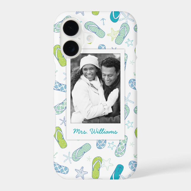Flip Flop Pattern | Your Photo & Name (Back)