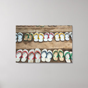 Flip Flop Sandles Canvas Print