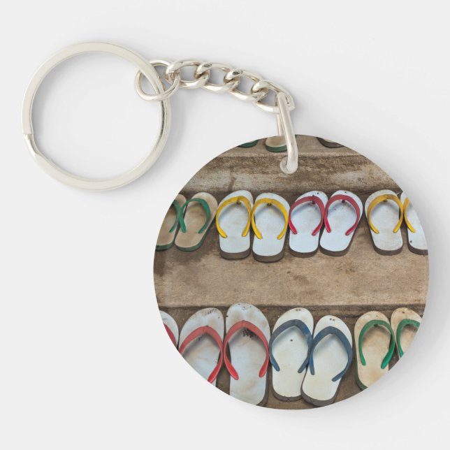 Flip Flop Sandles Keychain (Front)