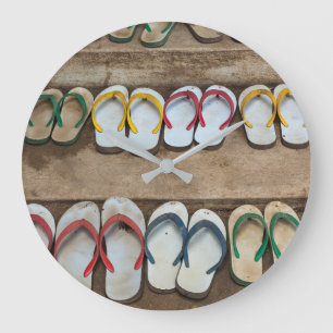 Flip Flop Sandles Large Clock