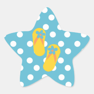 Flip Flop Time! Star Sticker