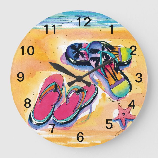 Flip-flop Wall Clock (Front)