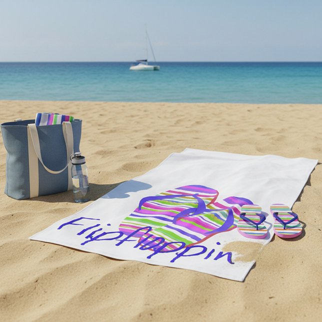 Flip floppin' beach towel (Creator Uploaded)