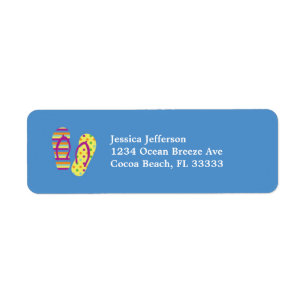 Flip Flops Address Label
