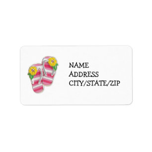 "FLIP FLOPS" ADDRESS LABELS